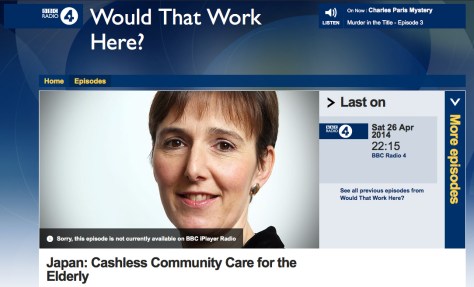 Japan: cashless community care for the elderly