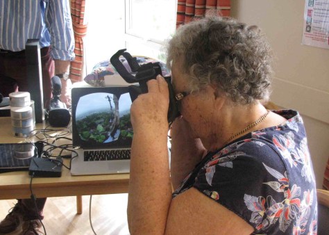 Trying out the virtual experience