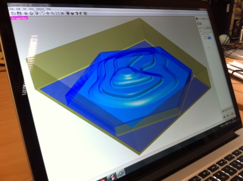 3D modelling the TopoTiles ready for the milling machine