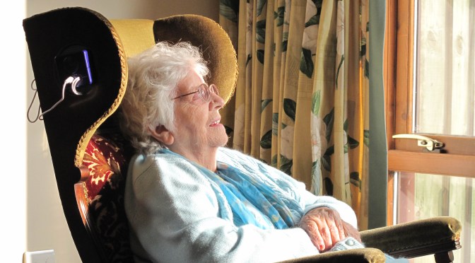 Testing the rocking chair prototype
