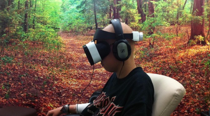 BBC Natural History in 360 at the Teenage and Young Adult cancer ward